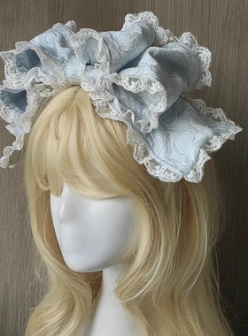 小物现货-艾丽娅花信-原创Lolita配饰 蝴蝶结发箍/拖尾/姬袖/花丸