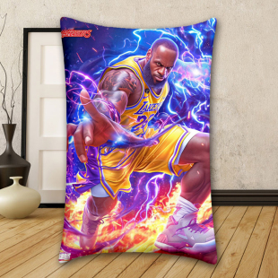 来图定制詹姆斯长抱枕NBA篮球明星腰垫学生枕头车载靠背周边礼物