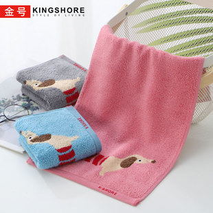 金号纯棉家用儿童洗脸小毛巾全棉幼儿园洗澡面巾无念工艺柔软吸水