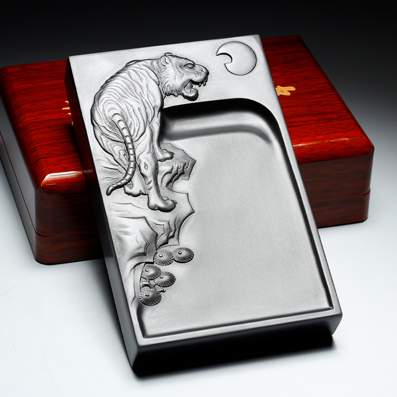 原石砚台可磨墨书法专用精品歙砚