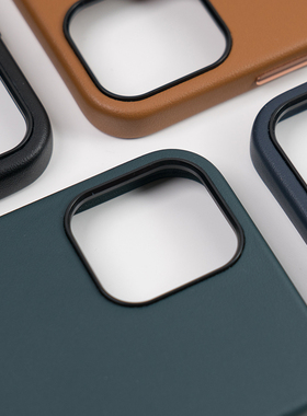纯色皮质简约iPhone14Pro苹果手机壳13Max软全包边12保护套mini