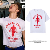 T恤夏季 connor健身gym巅峰对决同款 短袖 纯棉heatedrivalry上衣服