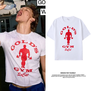 connor健身gym巅峰对决同款短袖T恤夏季纯棉heatedrivalry上衣服