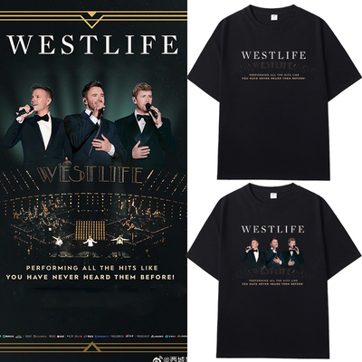 西城男孩westlife演唱会T恤