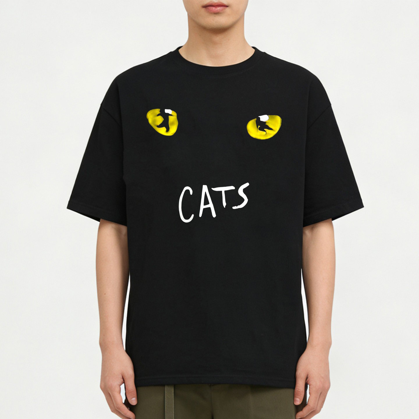 挽救计划同款高司令猫咪音乐剧印花周边衣服短袖t恤纯棉上衣服潮