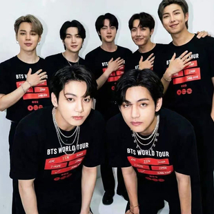 BTS WORLD TOUR防弹少年团2026演唱会周边同款短袖t恤应援上衣服