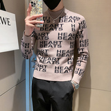 2023新款高级感毛衣男半高领潮牌社会小伙三色M17-P68控98，男装针织衫/毛衣，星座301C（原B323）