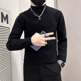 高支高密抖音社会小伙毛衣男肌理感提花针织衫B323-M37-P78控108，男装针织衫/毛衣，星座301C（原B323）