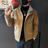网红外套男潮牌高级感玫瑰花刺绣社会小伙夹克B323-JK02-P88，男装夹克，星座301C（原B323）