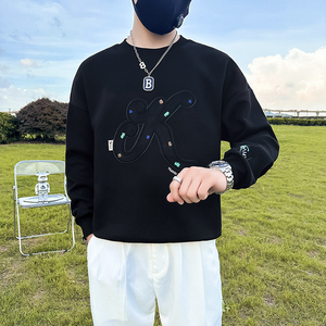 宽松卫衣男潮牌重工刺绣高级感痞帅社会小伙外套B323/WY17A/P68