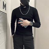 高领毛衣男紧身潮流百搭社会小伙打底衫B323-M54-特P38控58，男装T恤，星座301C（原B323）
