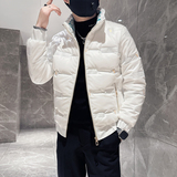 立领羽绒服男修身社会小伙立体字母印花B323-YR01-P128控168，男装羽绒服，星座301C（原B323）