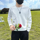 条纹拼接真口袋卫衣男设计感潮牌社会小伙长袖外套B323/WY09A/P58，女装短外套，星座301C（原B323）