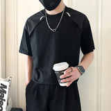 短袖男款潮牌夏季设计感小众T恤社会小伙店主风B323-DT57-P58，男装T恤，星座301C（原B323）