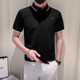 社会小伙短袖polo衫男宇航员浮雕图案PL04/P55控75，男装Polo衫，星座301C（原B323）