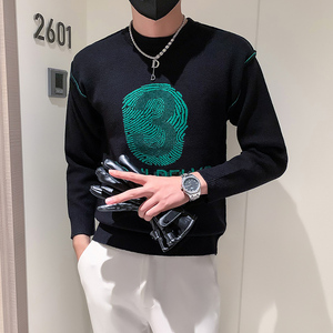 两面穿毛衣男潮牌高级感超好看圆领加厚秋款款流行 两色 M21-P78图片