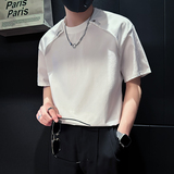 短袖男款潮牌夏季设计感小众T恤社会小伙店主风B323-DT57-P58，男装T恤，星座301C（原B323）