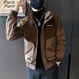 抖音夹克男潮流立领修身社会小伙高级感外套B323-JK06-P98，男装夹克，星座301C（原B323）