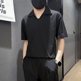 男士短袖T恤韩版潮流翻领polo衫社会小伙店主风B323-DT41-P48控68，男装Polo衫，星座301C（原B323）