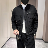 秋冬工装外套男高级感潮牌棒球领社会小伙夹克B323-JK07P108，男装夹克，星座301C（原B323）