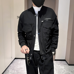秋冬工装外套男高级感潮牌棒球领社会小伙夹克B323-JK07P108图片
