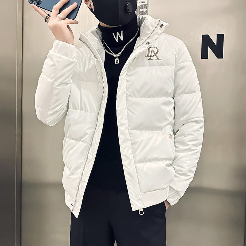 社会小伙棉衣男立领亮面修身刺绣棉服B323-MY01-P108控148,男装棉衣,星座301C（原B323）