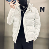 社会小伙棉衣男立领亮面修身刺绣棉服B323-MY01-P108控148，男装棉衣，星座301C（原B323）