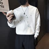 重工刺绣硬挺外套男高级感卫衣社会小伙店主风B323/WY17B/P68控98，男装卫衣，星座301C（原B323）