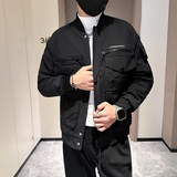 秋冬工装外套男高级感潮牌棒球领社会小伙夹克B323-JK07P108，男装夹克，星座301C（原B323）