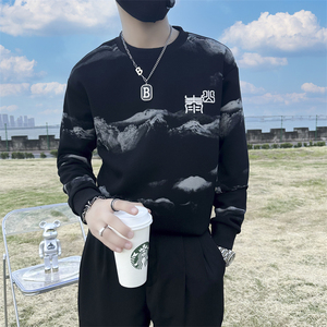 泰山印花刺绣卫衣男潮牌社会小伙高级感痞帅外套B323/WY13A/P65