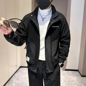 抖音夹克男潮流立领修身社会小伙高级感外套B323-JK06-P98图片