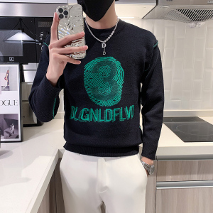 两面穿毛衣男潮牌高级感超好看圆领加厚秋款款流行 两色 M21-P78图片