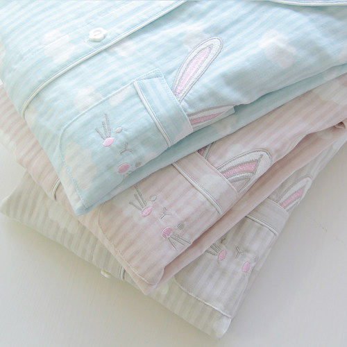 纯棉日韩风女士长袖长裤蔓秋睡衣