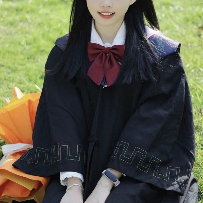 学士服领结水手服衬衫衬衣jk制服纯色蝴蝶结领花配饰毕业拍照神器
