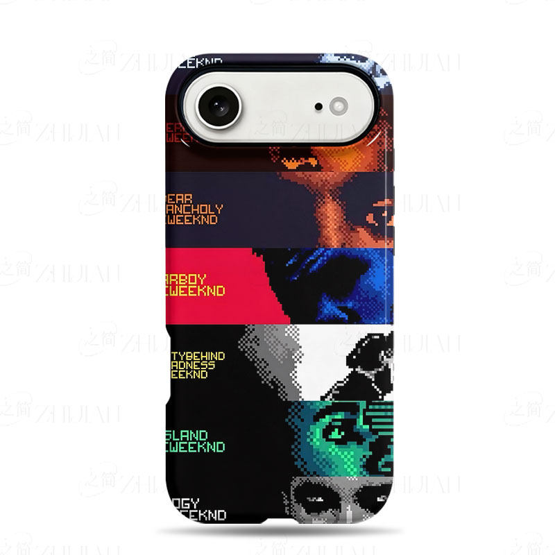 威肯专辑像素磨砂磁吸手机壳大孔亮面硬壳适用苹果iphone18promax华为PURAXVIEWOPPORENO7PRO华为MATE80PROMA