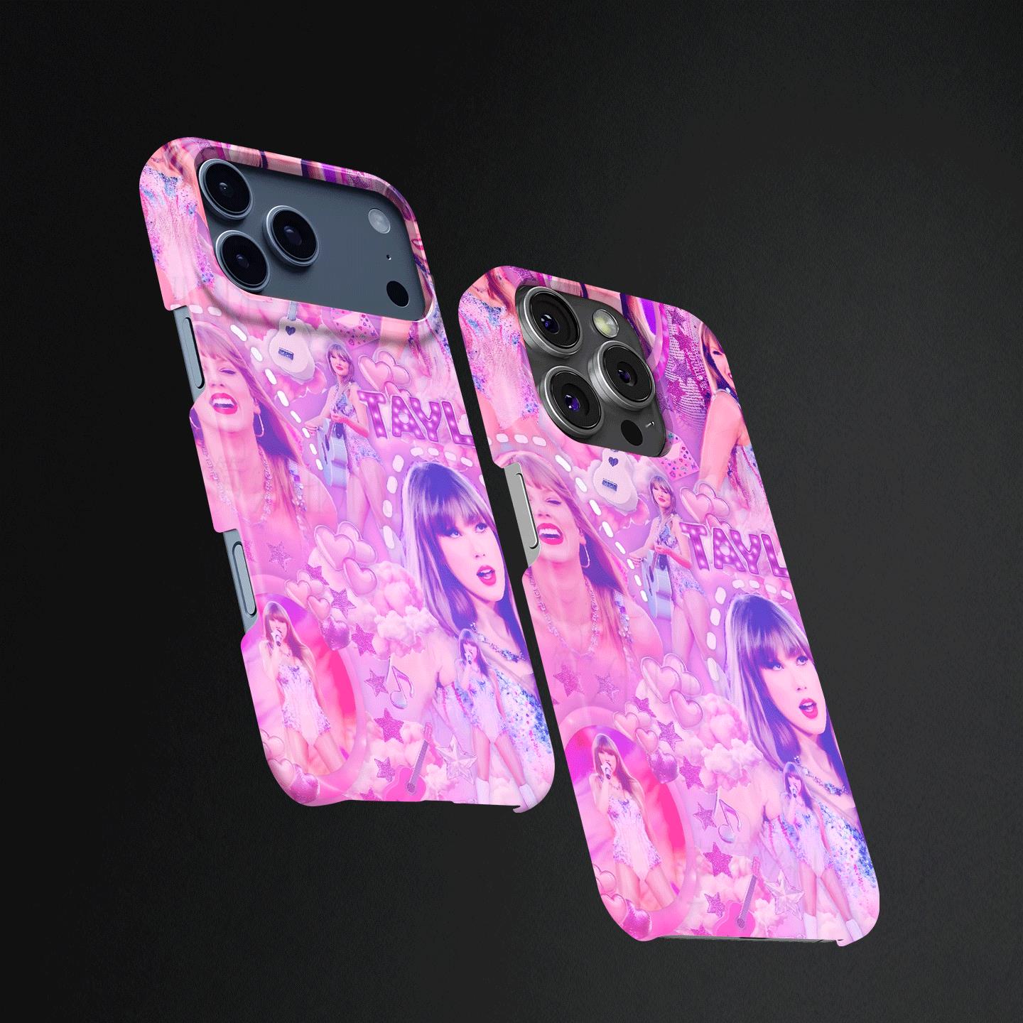 泰勒粉色拼贴硬壳磨砂磁吸手机壳适用苹果iphone17promax华为小米14proP80PRO荣耀500proVIVOX200S
