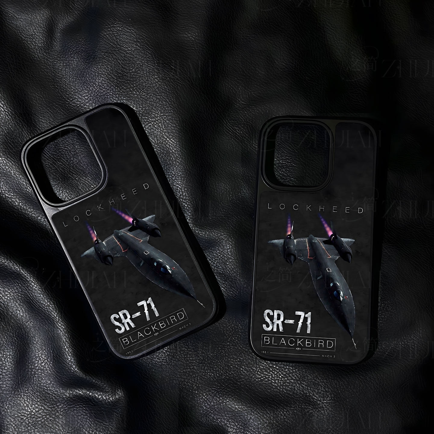 SR71黑鸟手机壳大孔电镀黑框碳纤纹二合一磁吸适用苹果17promax华为MATE70PROPLUS小米15PROPURA80PROPLUS
