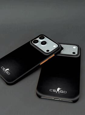 CSGO黑色硬壳磨砂磁吸手机壳适用苹果iphone17promax华为P70ULTRA荣耀400PRO荣耀500proVIVOX300PRO