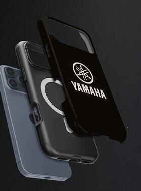 雅马哈品牌LOGO硬壳磨砂磁吸手机壳适用苹果iphone17promax华为P80ULTRA小米15PROMATE80PROMAXVIVOX200PROMI