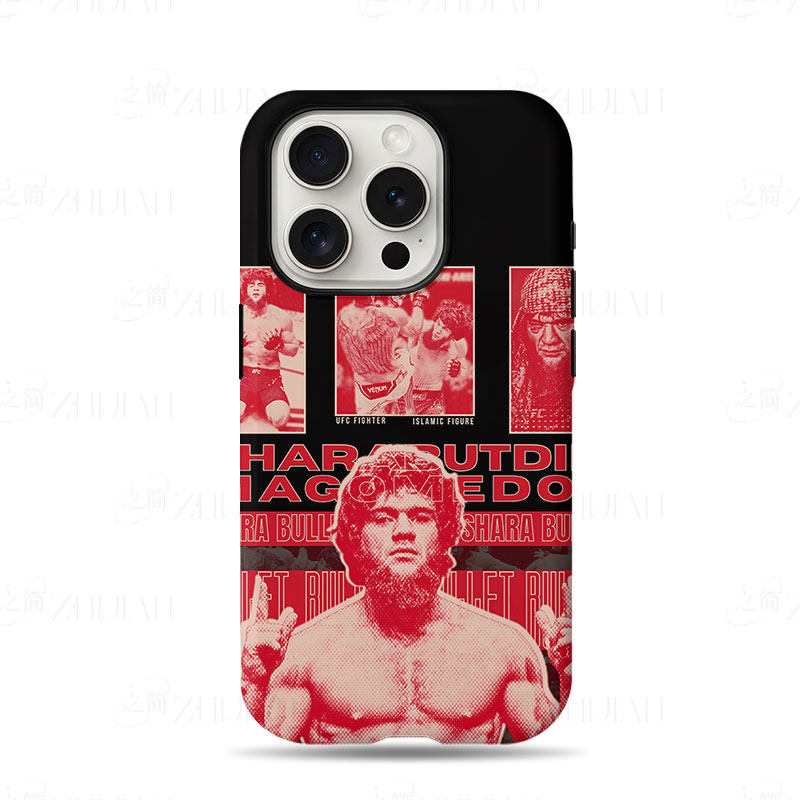 UFC沙拉磨砂磁吸手机壳大孔亮面硬壳适用苹果iphone18promax华为PURAXVIEW1加ACE5至尊版红米NOTE13PROPLUS