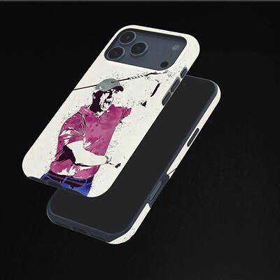 泰格伍兹挥杆硬壳磨砂磁吸手机壳适用苹果iphone17promax华为三星S25ULTRAFINDX8PROVIVOX200S小米15PRO