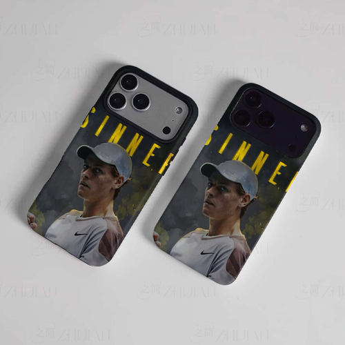 辛纳耐克网球磨砂磁吸手机壳大孔亮面硬壳适用苹果iphone18promax华为PURAXVIEW1加ACE3V华为NOVA11SE