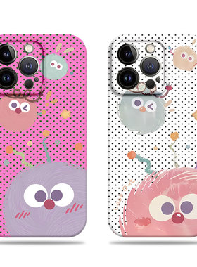 苹果17promax三只煤球菲林情侣手机壳适用苹果华为小米15PROVIVOS20PROVIVOY300TNOVA14至尊IQOOZ9X