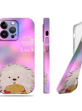 苹果17promax狗狗薯条汉堡菲林情侣手机壳适用苹果华为小米17promaxP80PROFINDX8PROMATE40E一加ACE5竞速版