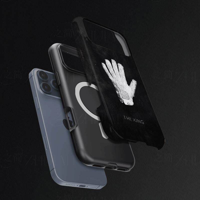 杰克逊钻手套磨砂磁吸手机壳大孔亮面硬壳适用苹果iphone18promax华为PURAXVIEWOPPORENO11PRO华为NOVA10PRO