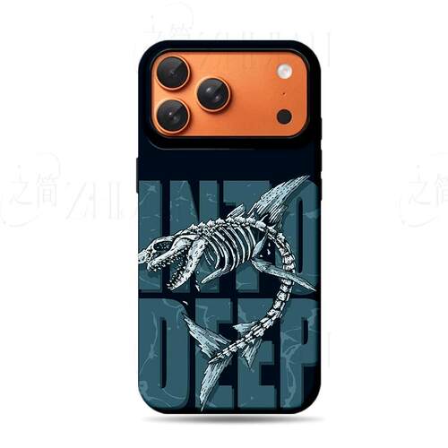 深海鲨骨磨砂磁吸手机壳大孔亮面硬壳适用苹果iphone18promax华为PURAXVIEWVIVOX200PROMINI荣耀MAGIC7PRO