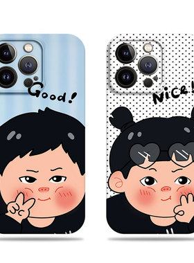 苹果17promax比耶胖胖男女菲林情侣手机壳适用苹果华为MATE50E三星S24ULTRANOVA13PRO小米15至尊红米K70E