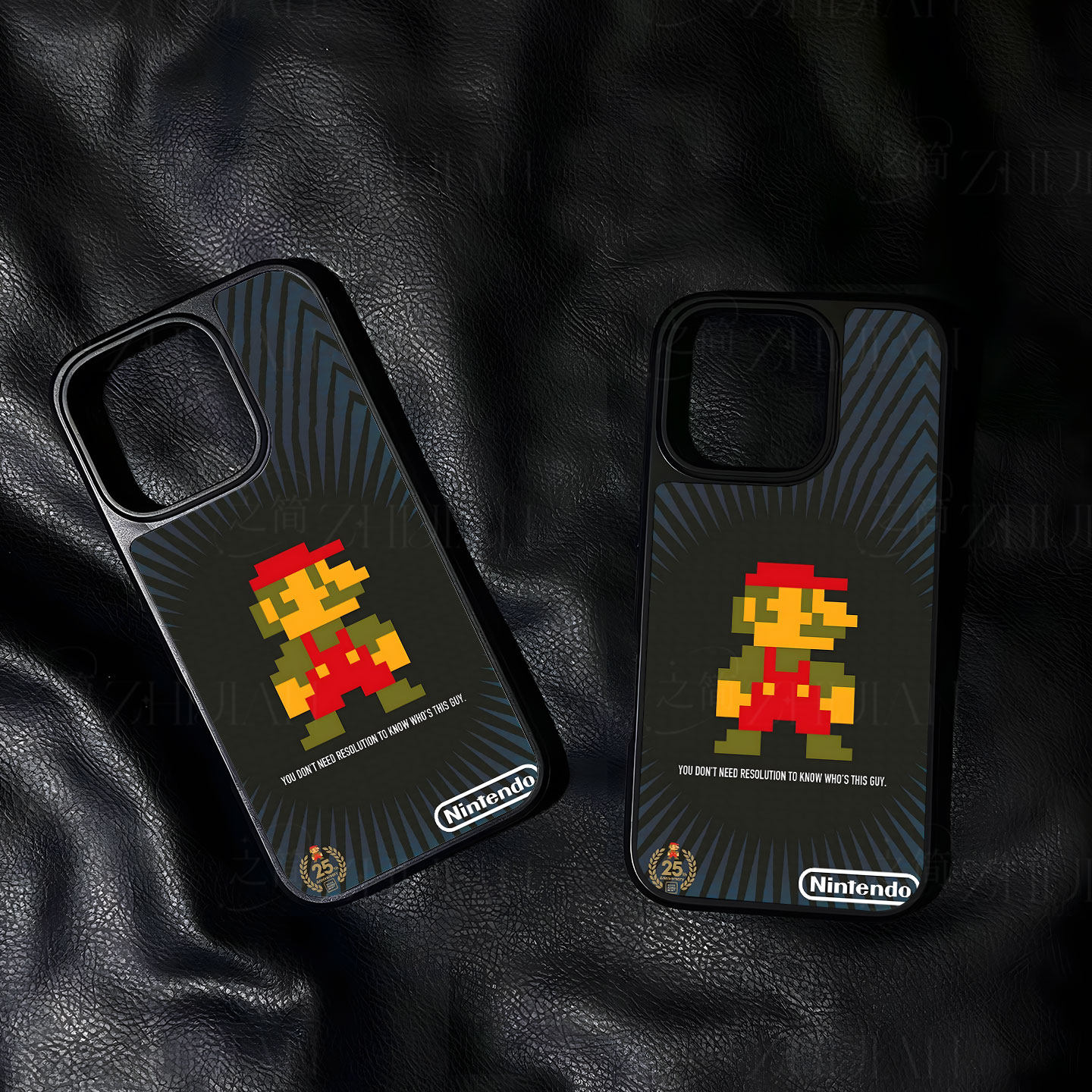 像素马里奥手机壳大孔电镀黑框碳纤纹二合一磁吸适用苹果17promax华为PURA80PROPLUSPURA80ULTRA小米17PROMAX