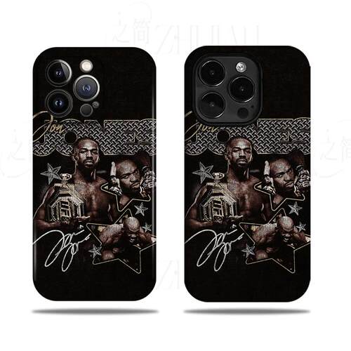 琼斯UFC冠军磨砂磁吸手机壳大孔亮面硬壳适用苹果iphone18promax华为PURAXVIEWOPPORENO7SEVIVOX60PRO