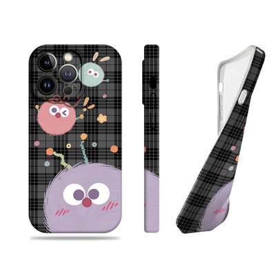 苹果17promax三只煤球菲林情侣手机壳适用苹果华为真我gt8pro荣耀X70IOPPOA5PROOPPOK12XVIVOY300PRO